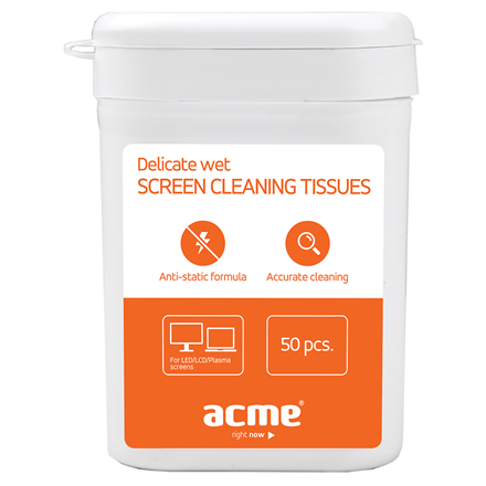 Acme CL01 Delicate screen cleaning tissues 50 pcs tīrīšanas līdzeklis