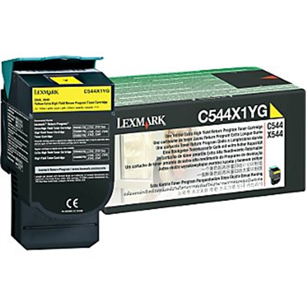 Toner Lexmark yellow | 4000pgs | C544dn/C544dtn/C544dw/C544n/X544dn/X544dtn/X... toneris