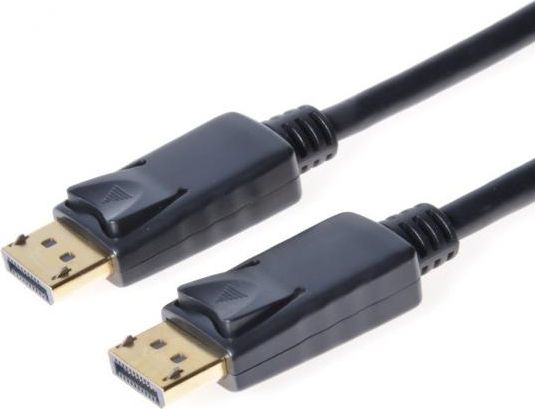 Kabel PremiumCord DisplayPort - DisplayPort 0.5m czarny (kport4-005) kabelis video, audio