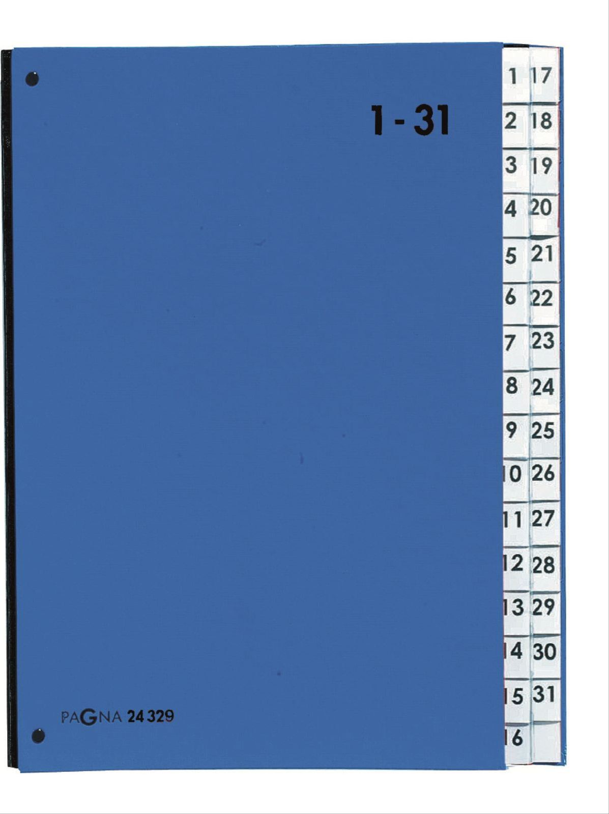 PAGNA Pultordner Color 32 Facher 1-31 blau papīrs