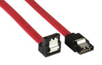 InLine SATA Anschlusskabel gewinkelt 0,7m - red kabelis datoram