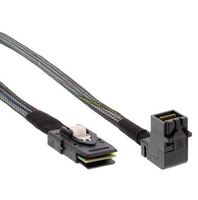  InLine Kabel Mini SAS HD SFF-8643 katowy - SFF-8087 + Sideband 1m (27629B) kabelis, vads