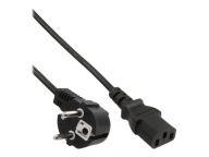 Stromkabel - CEE 7/7 (S) gewinkelt bis IEC 60320 C13 adapteris