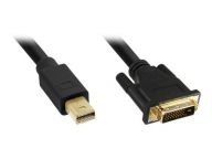 Mini DisplayPort zu DVI Konverter Kabel - schwarz - 2m  17222 (4043718267774) adapteris
