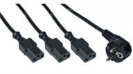 Y-cable - Netz-Splitter - CEE 7/7 (M) adapteris