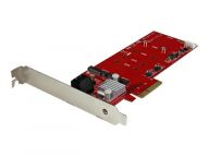 2x M.2 NGFF SSD RAID Karte plus 2x SATA III Ports - PCIe (PEXM2SAT3422) Serveru aksesuāri