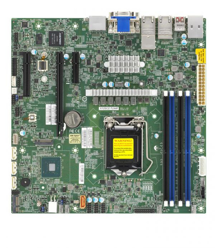 SUPERMICRO X12SCZ-TLN4F - motherboard - micro ATX - LGA1200 Socket - W480 pamatplate, mātesplate