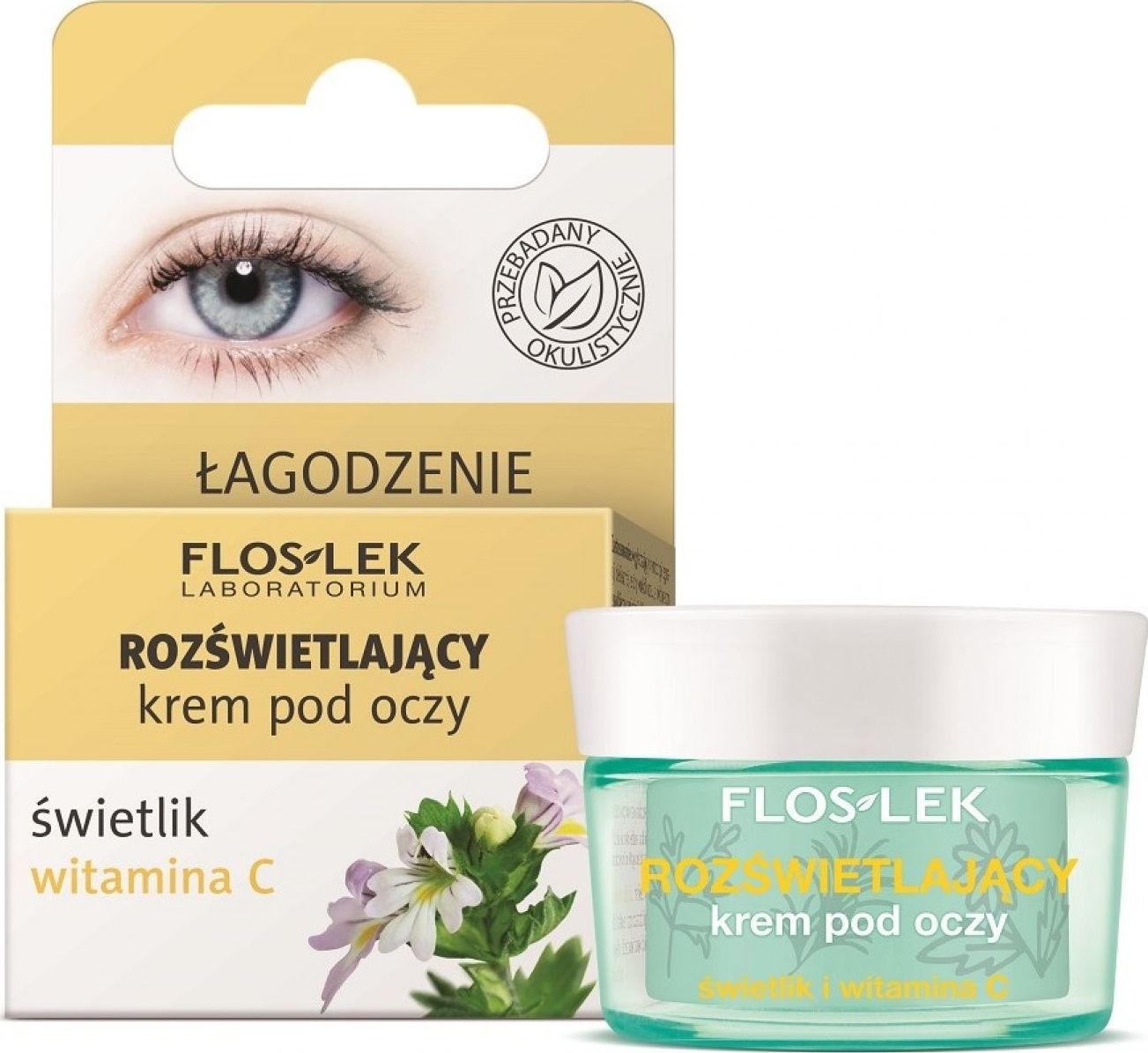 Floslek Krem pod oczy Pielegnacja Oczu Swietlik-Witamina C rozswietlajacy 15ml 147038 (5000325047983) ēnas