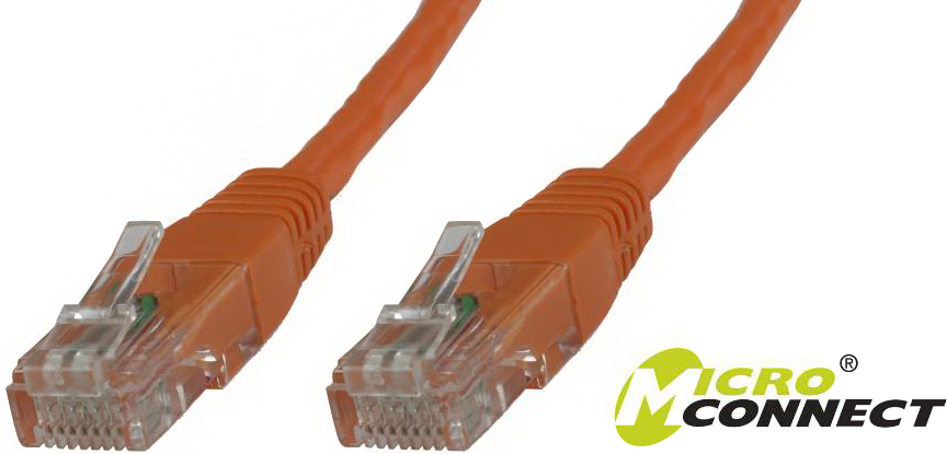 MicroConnect U/UTP CAT6 2M Orange PVC Unshielded Network Cable, kabelis, vads