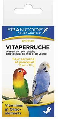 Francodex Witaminy dla papug 15 ml + 18 g 1106176 (3283021740521)