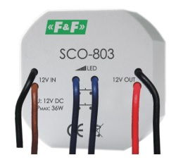 F&F Sciemniacz LED 36W 12V DC z pamiecia kapsulka fi55mm (SCO-803) SCO-803 (5908312595137)