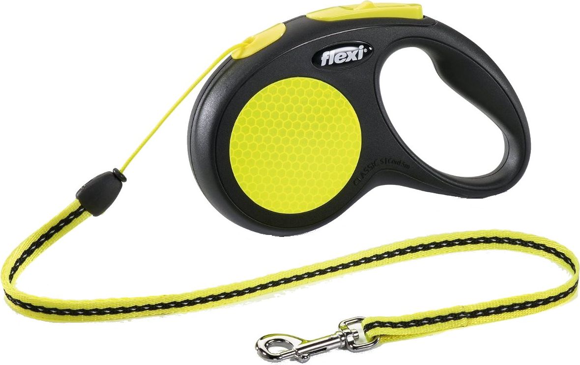 Flexi New Neon Automatic line leash S 5m aksesuārs suņiem