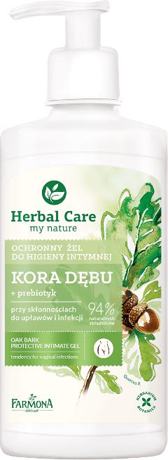 Farmona Herbal Care Zel do higieny intymnej ochronny Kora Debu 330ml 213985 (5900117003985) kosmētika ķermenim