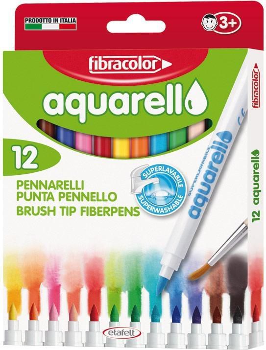 Fibracolor Mazaki Aquarello wodne 12 kolorow (161420) 161420 (8008621016877)