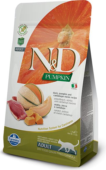 Farmina Pet Foods FARMINA N&D KOT 300g PUMPKIN DUCK MELON VAT009118 (8010276035356) kaķu barība