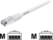 equip 605616 Patchkabel RJ45-Stecker auf RJ45-Stecker S/FTP Cat.6a 10.00m white kabelis, vads