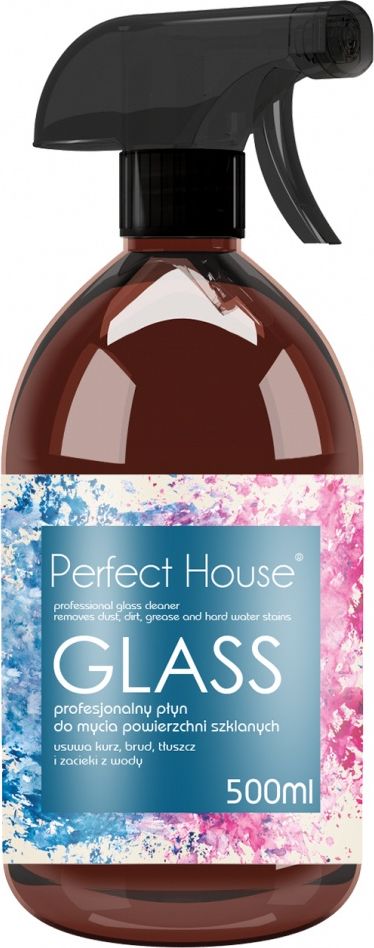 Perfect House GLASS PROFESJONALNY PLYN DO MYCIA POWIERZCHNI SZKLANYCH PERFECT HOUSE 500 ML 5902305000981 (5902305000981) Sadzīves ķīmija