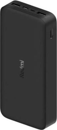 Xiaomi Redmi Fast Charge Power Bank 20000 mAh, Black, 18 W Powerbank, mobilā uzlādes iekārta