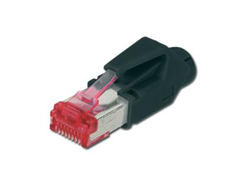 ASSMANN DIGITUS CAT6 MOD RJ45PLUG HIROS TM21 8P8C SHIELDED F ROUND CABLE kabelis, vads