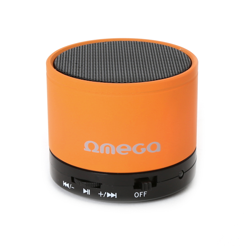 Omega OG47O 6W Metāla Korpusa Bluetooth Skaļrunis ar FM Radio / Micro SD / AUX / Zvana Funkciju Oranžs datoru skaļruņi