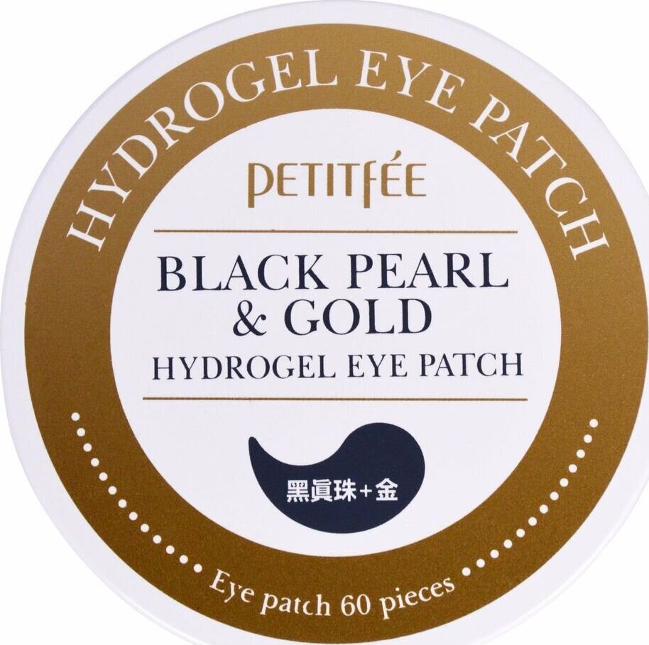 Petitfee Black Pearl & Gold Hydrogel Eye Patch 60 vnt.