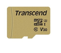 Transcend microSDXC 500S    64GB Class 10 UHS-I U3 V30 + Adapter atmiņas karte