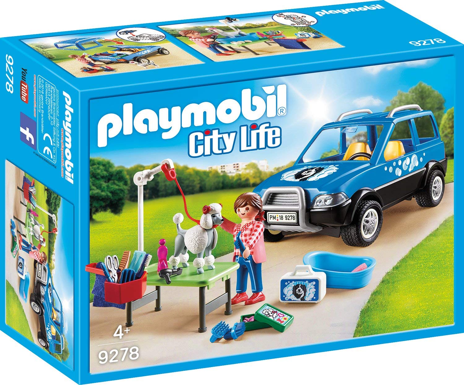 PLAYMOBIL 9278 Mobile Pet Grooming konstruktors