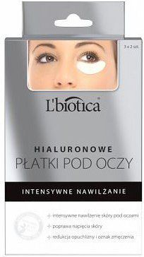 Lbiotica  Hialuronowe platki pod oczy Intensywne nawilzenie 3x2 szt. 44344 (5907636934783)