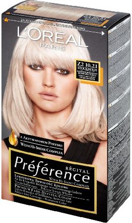 L'Oreal Paris Farba Recital Preference Z2 Bardzo Bardzo Jasny Blond Opalizujacy 0285635 (3600010012801)