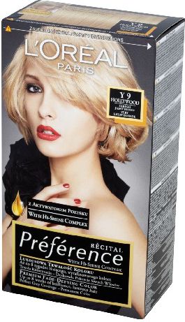 L'Oreal Paris Farba Recital Preference Y Bardzo Jasny Blond 0262825 (3600010012825)