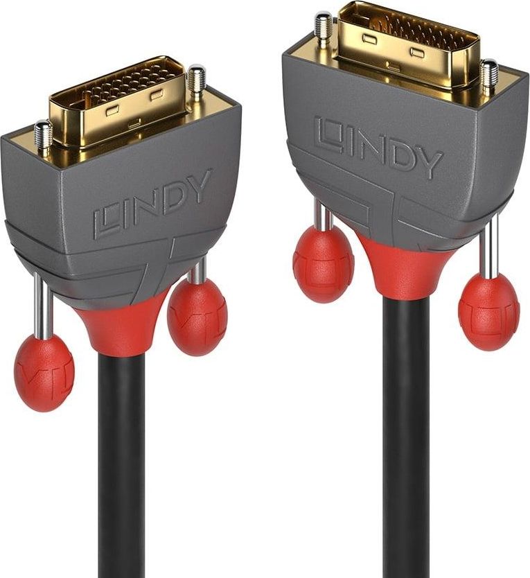 Lindy DVI-D Dual Link Kabel Anthra Line 2m kabelis, vads