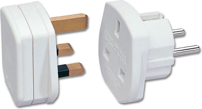 Lindy UK to EU Adapter Plug white adapteris