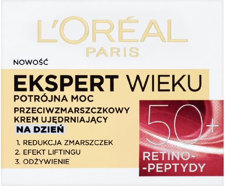 L'Oreal Paris Ekspert Wieku 50+ Krem ujedrniajacy na dzien 50ml 0278229 (3600522550112) kosmētika ķermenim