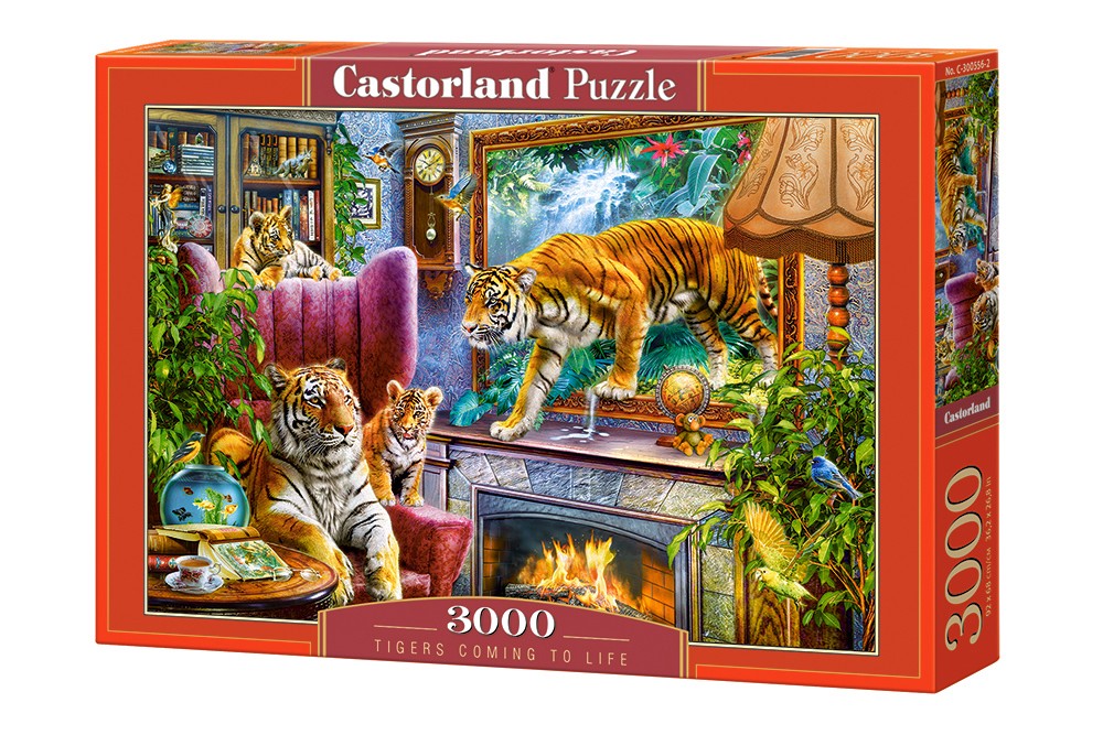 Castorland Puzzle 3000 Tigers Coming to Life puzle, puzzle