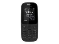 Nokia 105 - 1.77 - Dual SIM 2019 black Mobilais Telefons