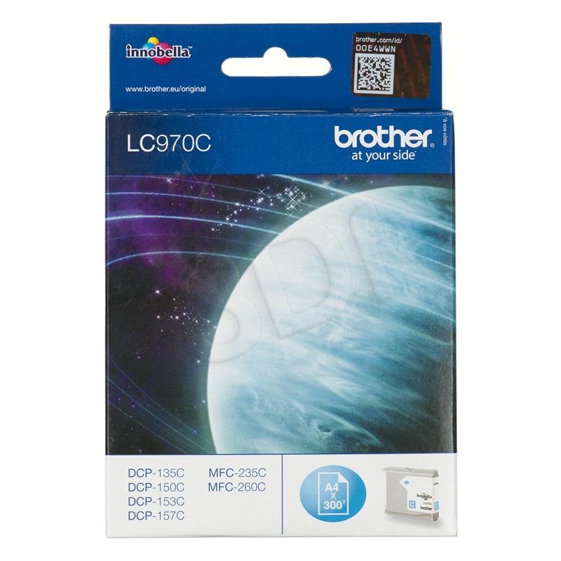 Ink Brother LC970C cyan | 300pgs | DCP135/ DCP150/ MFC235/ MFC260 kārtridžs