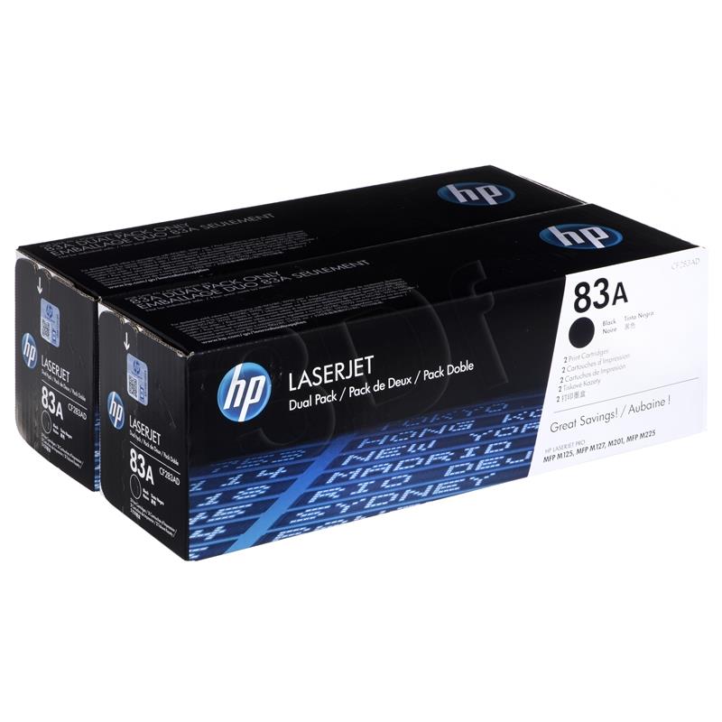 HP Toner black HP83Ax2=CF283AD  Zestaw 2xBk  2xCF283A toneris