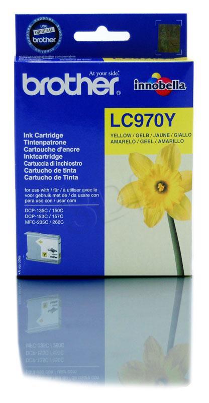 Ink Brother LC970Y yellow | 300pgs | DCP135/ DCP150/ MFC235/ MFC260 kārtridžs