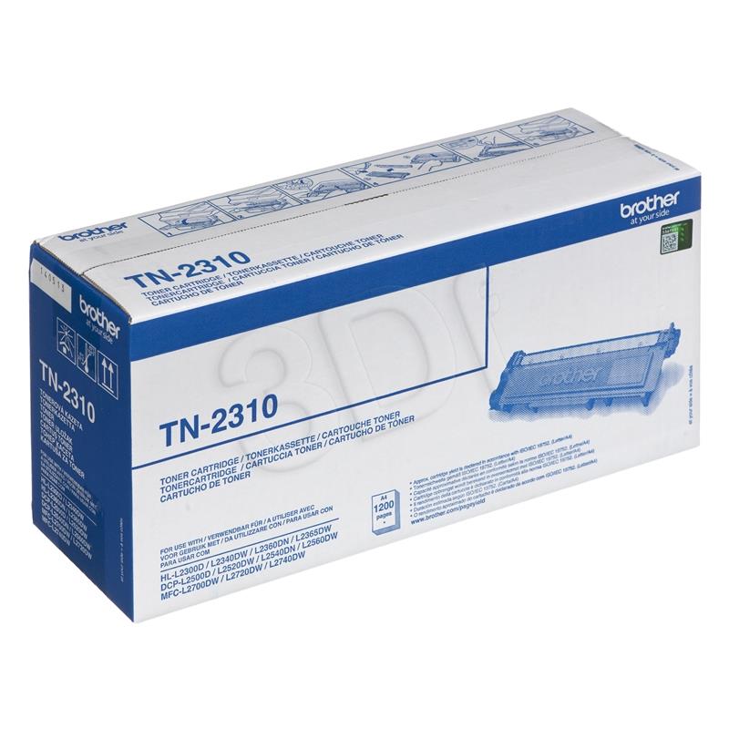 BROTHER TN2310 black toner 1200 pages toneris