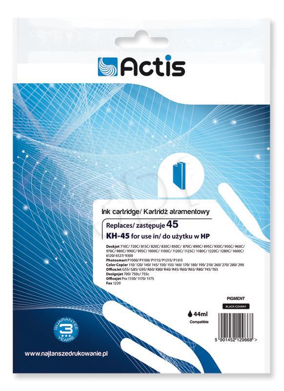 Actis KH-45 ink for HP printer; HP 45 51645A replacement; Standard; 44 ml; black kārtridžs