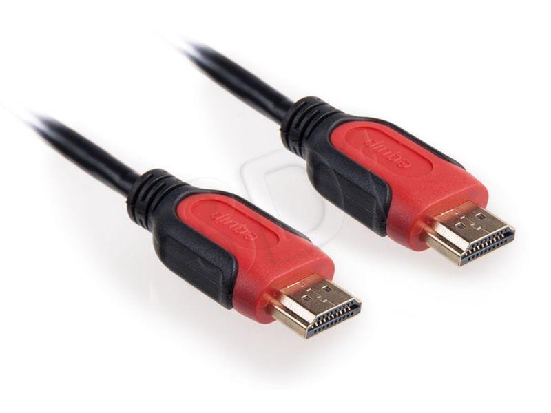 Equip cable HDMI-HDMI 2M V1.4 GOLD, black kabelis video, audio