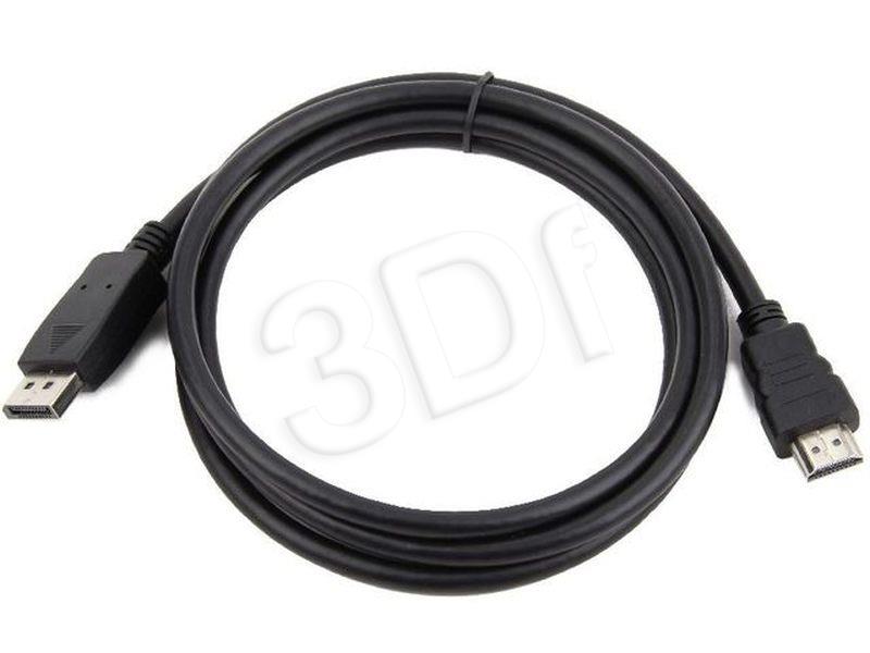 Gembird cable DISPLAYPORT (M) -> HDMI (M) 1.8m kabelis video, audio
