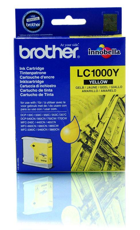 Brother LC1000Y yellow | 400pgs | DCP330C/ DCP540CN/ MFC5460CN kārtridžs