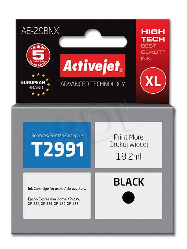 Activejet AE-29BNX (replacement Epson 29XL T2991; Supreme; 18 ml; black)