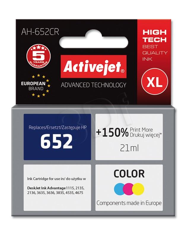 Activejet AH-652CR ink for Hewlett Packard 652 F6V24AE toneris