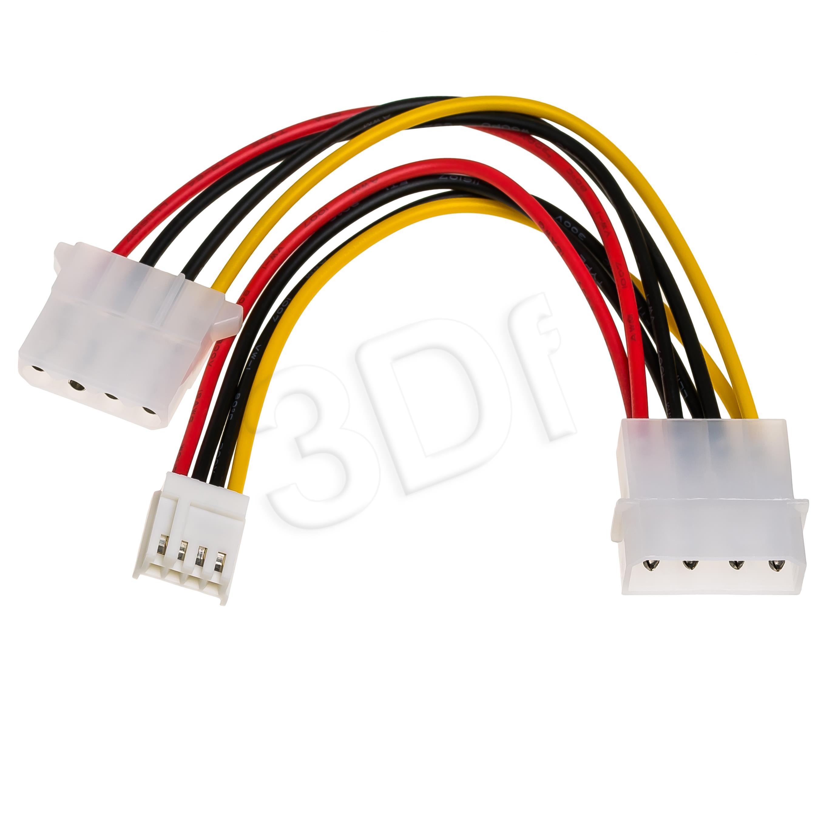 Akyga Adapter Molex / Molex + miniMolex 15cm AK-CA-14 kabelis, vads