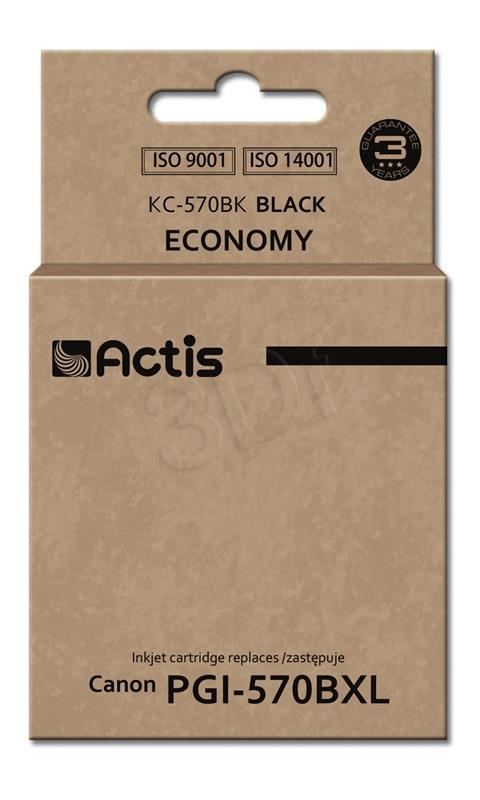 Actis KC-570Bk kārtridži black for drukarki Canon (zamiennik Canon PGI-570Bk) Standard kārtridžs