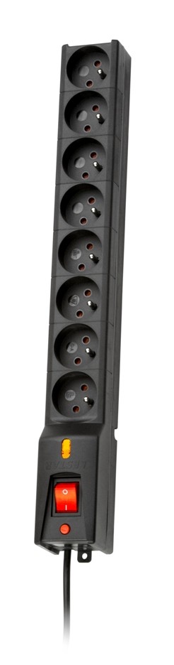 Surge protector LXA816   3M BLACK elektrības pagarinātājs