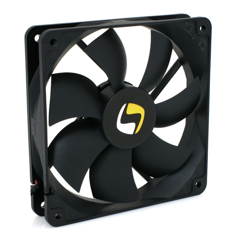 SilentiumPC Case fan - Mistral 120x120x25mm - quiet 21 dBA BOX ventilators