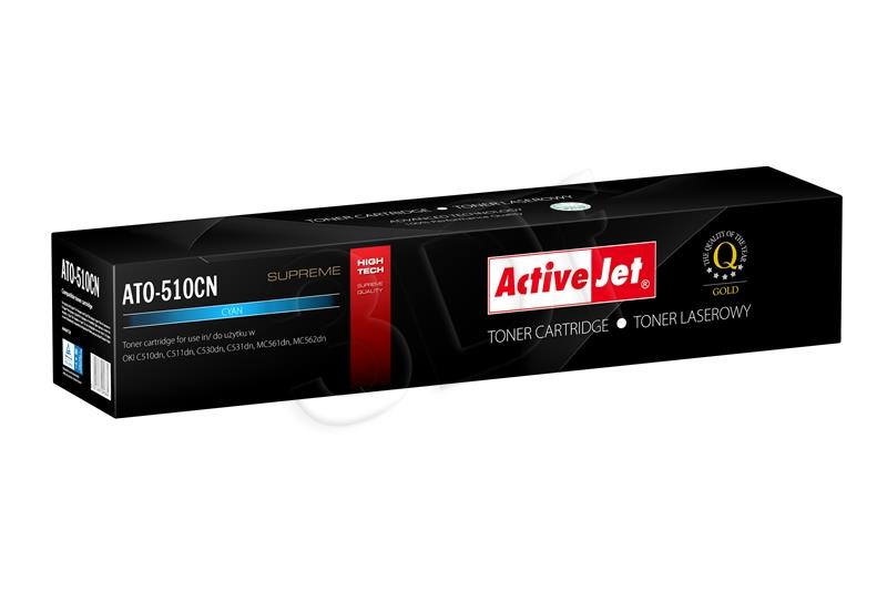 ActiveJet ATO-510CN cyan toner for drukarki laserowej OKI (zamiennik 44469724) Supreme toneris